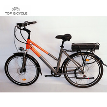 Vélo électrique de ville vert 26 pouces approuvé par TOP/OEM 350w ce en vente